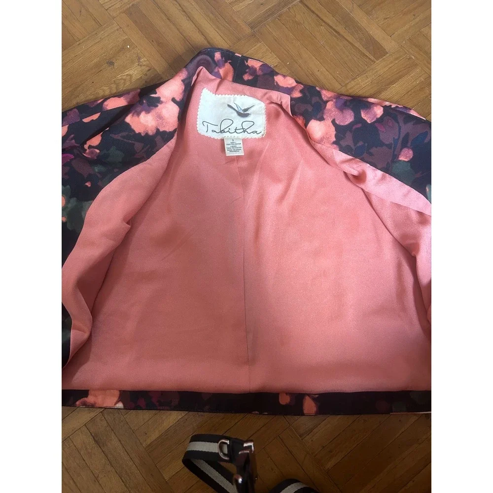 Tabitha Bolero Jacket Women's Size S Multicolor Excellent‎ Floral Cropped